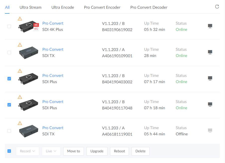 Batch Update - Magewell Cloud Documentation