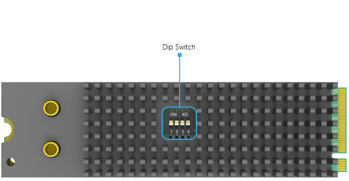 Use the dip switch to mark capture cards