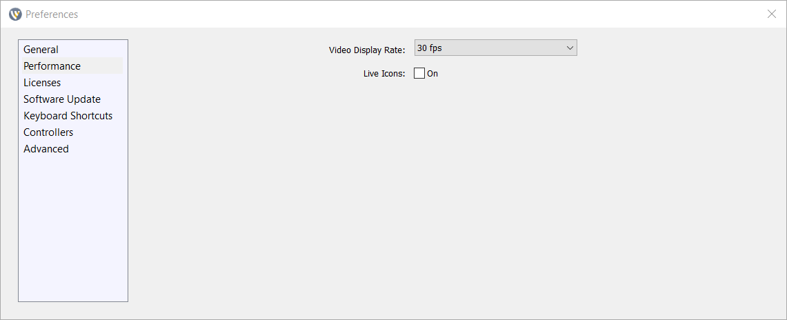 Set frame rate in Wirecast