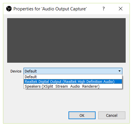 Add the sound card as an audio output capture device in OBS