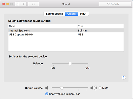 Set the default playback device