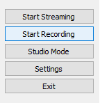 Start Recording in OBS