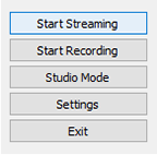 Start Streaming in OBS