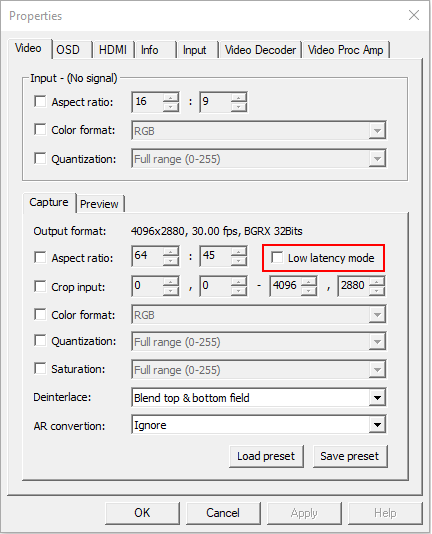 Turn on the low latency mode in the driver panel