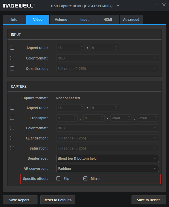 Change video orientation in USB Capture Utility V3