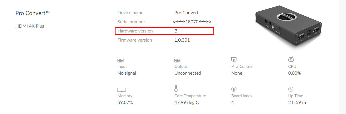 Example of Pro Convert's hardware version